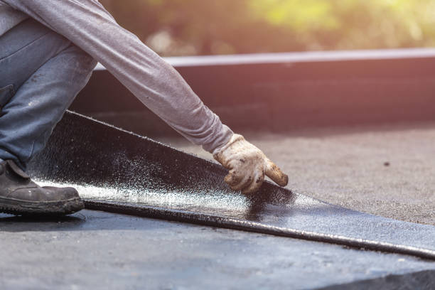 Professional Basement Waterproofing technician working in Delphi, IN